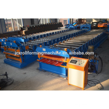 Colored Steel Tile Type and Tile Forming Machine Type double layer roll forming machine